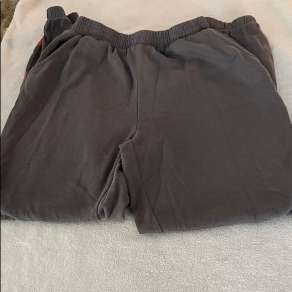 Gray Joggers with Red Tongue Graphic - Picture 2 of 3